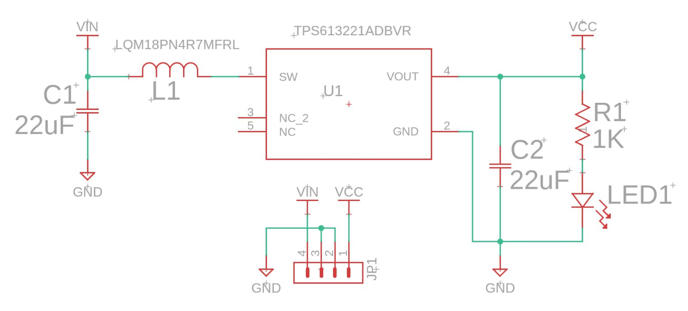 Regulator schematic for the range finder project